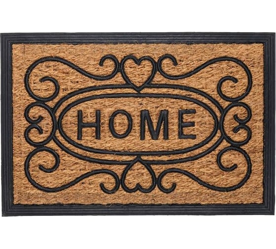 Придверный кокосовый коврик PERFECTO LINEA 40x60 см, Home 22-340602