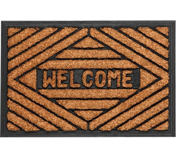 Придверный кокосовый коврик PERFECTO LINEA 40x60 см, Welcome-1 22-534060 1
