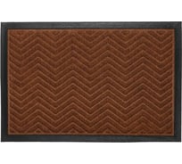 Придверный влаговпитывающий коврик PERFECTO LINEA 40x60 см, Зигзаг 22-173021
