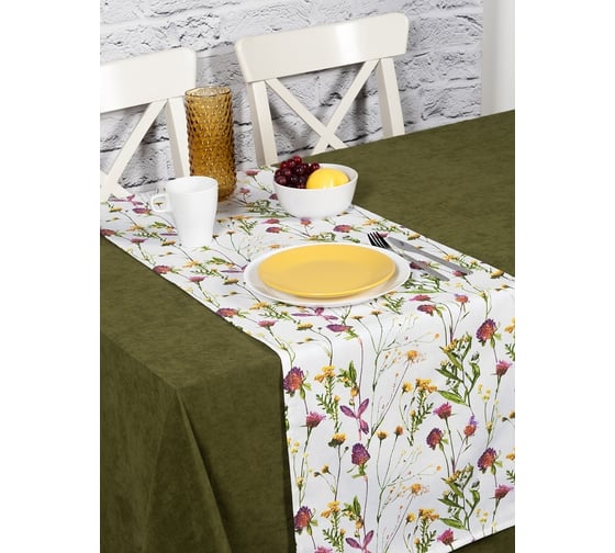 Кухонная дорожка-скатерть на стол Altali 40x140 см, 1 шт., коллекция Икебана 798-2048/1