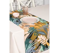 Кухонная дорожка-скатерть на стол Altali 40x140 см, 1 шт., коллекция Гоген грэй 798-3092/1