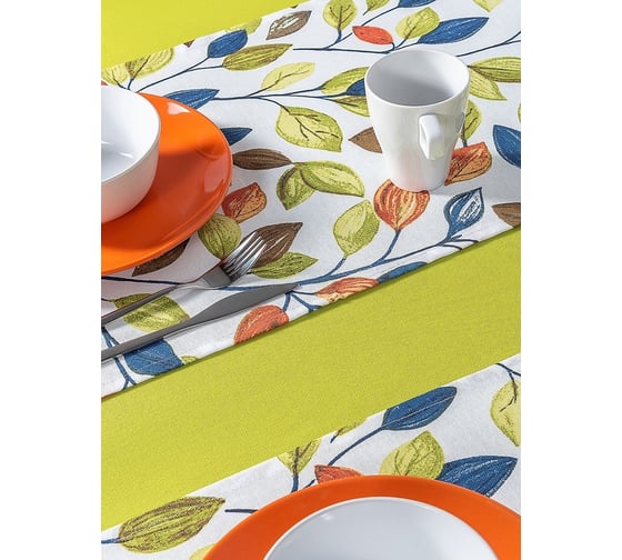 Кухонные дорожки-скатерти на стол Altali 40x140 см, комплект 2 шт., коллекция Арджуна 197-3097/1