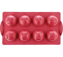 Силиконовая форма для выпечки Walmer Emoji 8 шт., 33х17,5х3 см W27331703