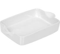 Керамическая форма для запекания MARMITON прямоугольная, с ручками, 29x17,5x5 см, белая 17658