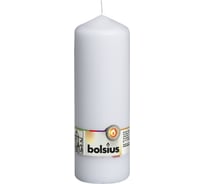 Свеча-столбик Bolsius 200х70 мм, белая 103615570102