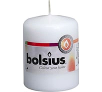 Свеч-столбик Bolsius 80х50 мм, белая 103613200102