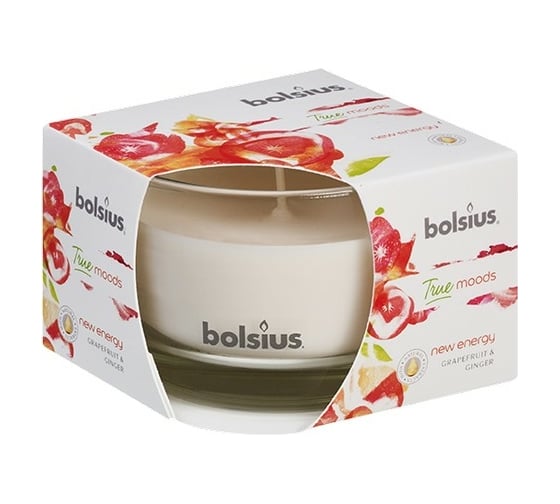 Свеча в стекле Bolsius 63х90 мм, грейпфрут и имбирь 101926170484 1