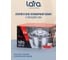 Кастрюля Lara серия Берлин нержавеющая сталь, 2.4 л, 18x10 см, капсульное дно, шкала, силиконовая накладка, крышка-дуршлаг LR02-341 8