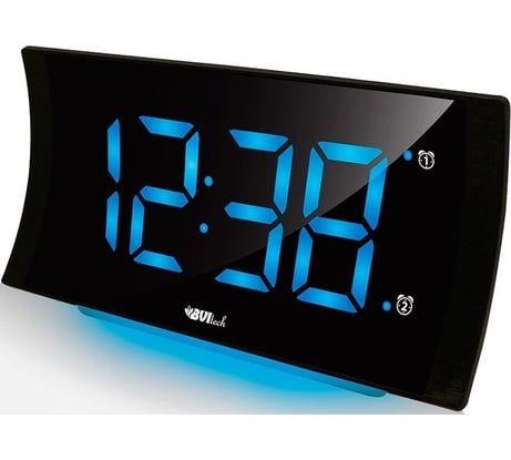 Сетевые часы BVItech синий/черный BV-432BKS
