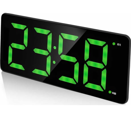 Сетевые часы BVItech зеленый/черный BV-475GKx