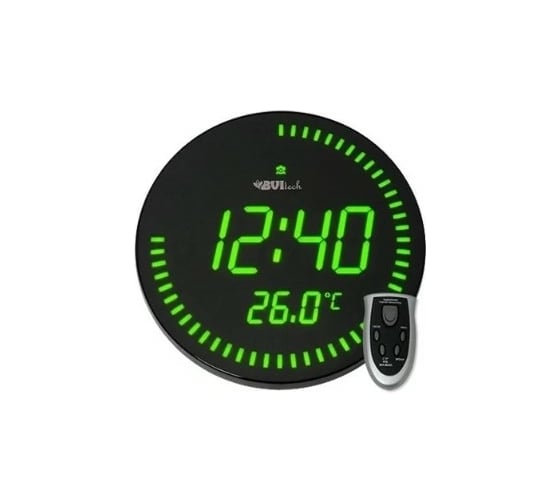 Сетевые часы BVItech зеленый/черный BV-10GKx