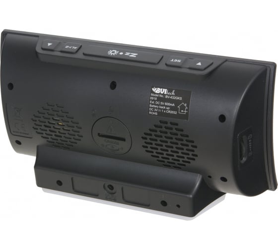 Сетевые часы BVItech зеленый/черный BV-432GKS