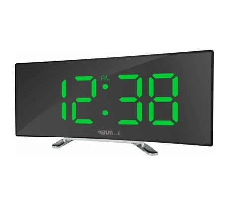 Сетевые часы BVItech зеленый/черный BV-412GMK