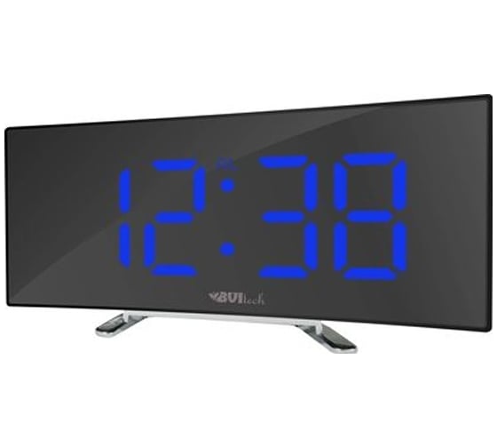 Сетевые часы BVItech синий/черный BV-412BMK