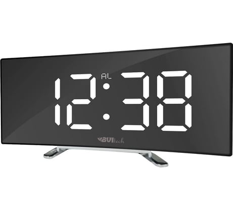 Сетевые часы BVItech белый/черный BV-412WMK