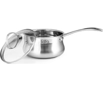 Сотейник Lara серия Gracia нержавеющая сталь, 16x9 см, 1.8 л, капсулированное индукционное дно, крышка LR03-07