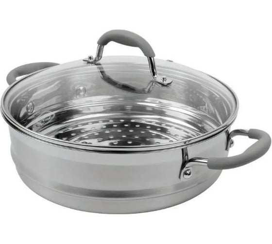 Пароварка RONDELL 26 см., 3 перфорированных уровня 5,5 л - нижний ярус RDS-1103