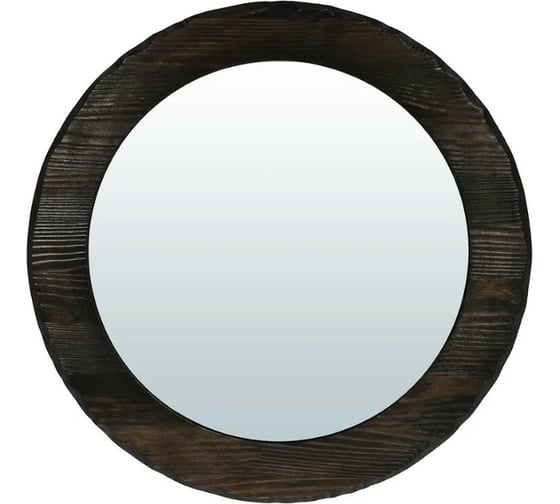 Зеркало Банные Штучки брашированное Венге 40x40 см, массив сосны 31235