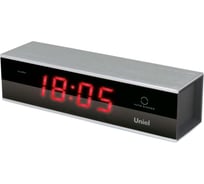 Сетевые часы UNIEL красный/черный UTL-17RKM