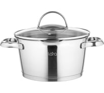 Кастрюля Lara BOHEMA нержавеющая сталь, 24x13.5 см, 5.1 л, крышка-дуршлаг 3/6 мм, носик для слива LR02-514