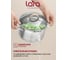 Кастрюля Lara серия Берлин нержавеющая сталь, 1.7 л, 16x9 см, капсульное дно, шкала, силиконовые накладки, крышка-дуршлаг LR02-340 3