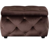 Сундук Leset Classic-Е64 YD-8B велюр, шоколадный, ножки пластик 5381-7291