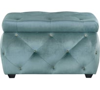 Сундук Leset Classic-Е64 YD-25B велюр, бирюзовый, ножки пластик 5381-7307