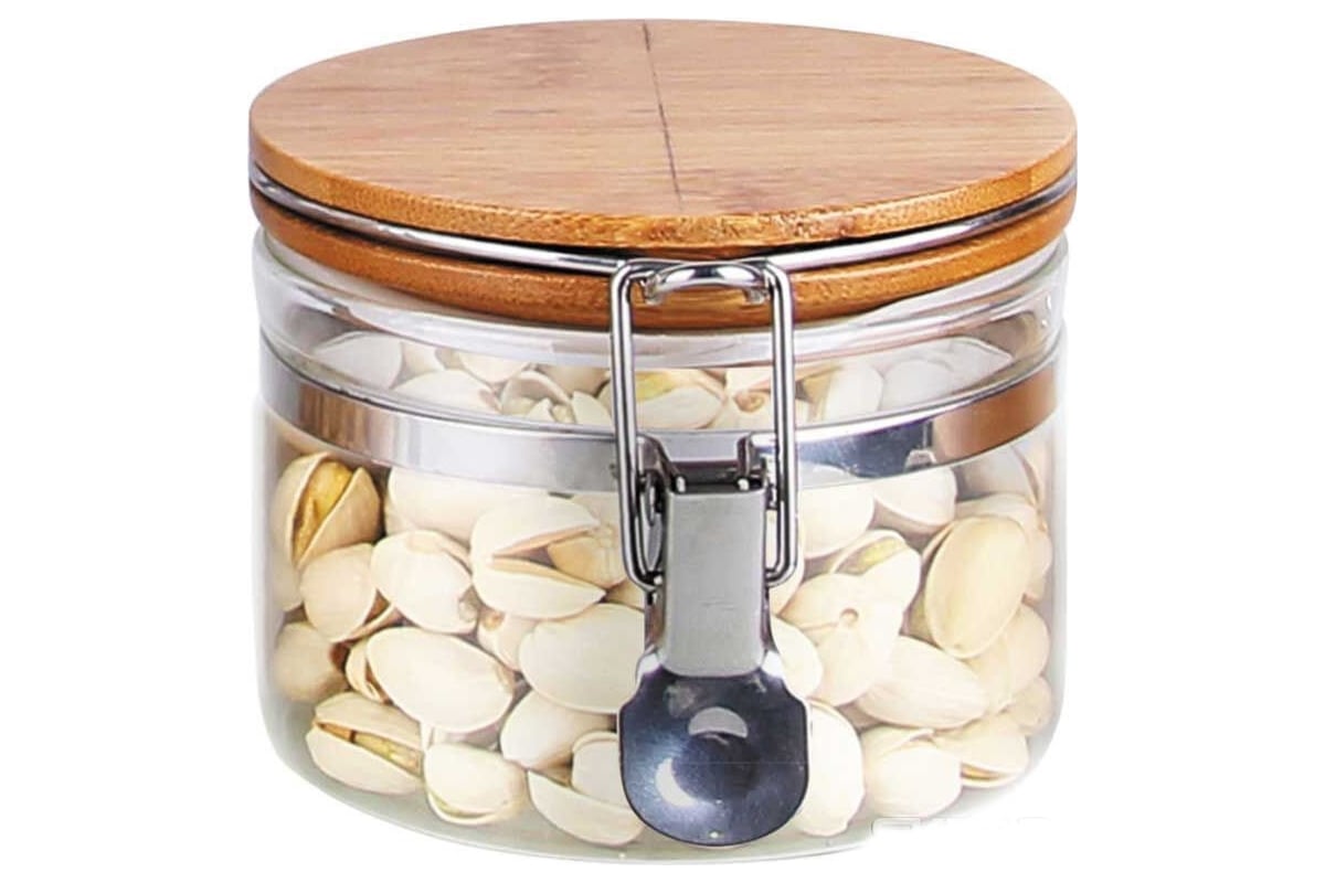 Стеклянная банка для сыпучих продуктов Mallony CORONA с крышкой, объем ...