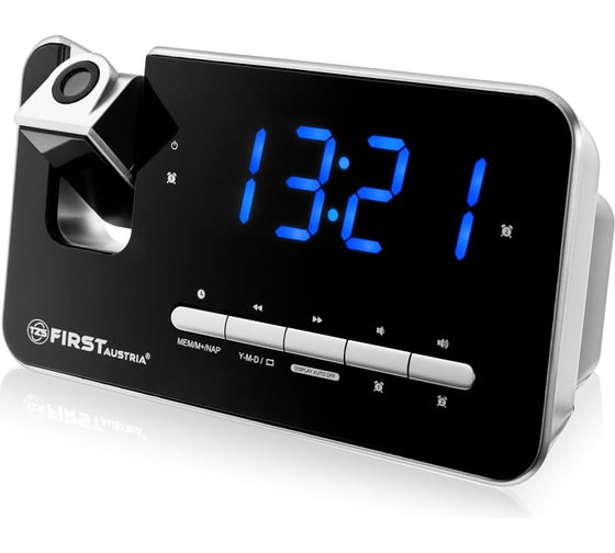 Радиочасы FIRST LCD-дисплей 1.2 1xSR2032 FA-2420 Black