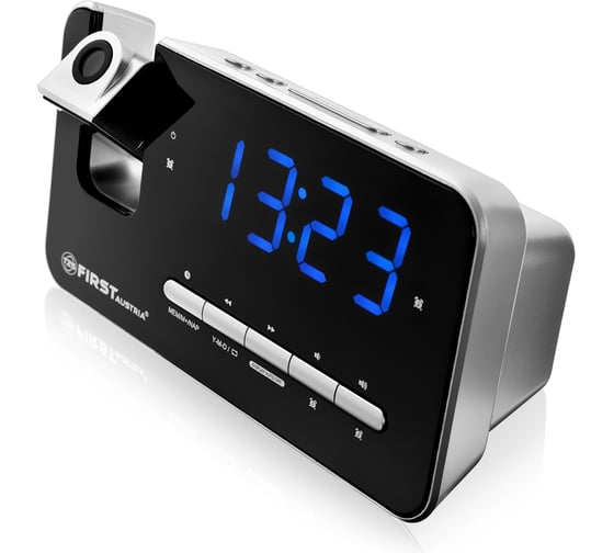 Радиочасы FIRST LCD-дисплей 1.2 1xSR2032 FA-2420 Black