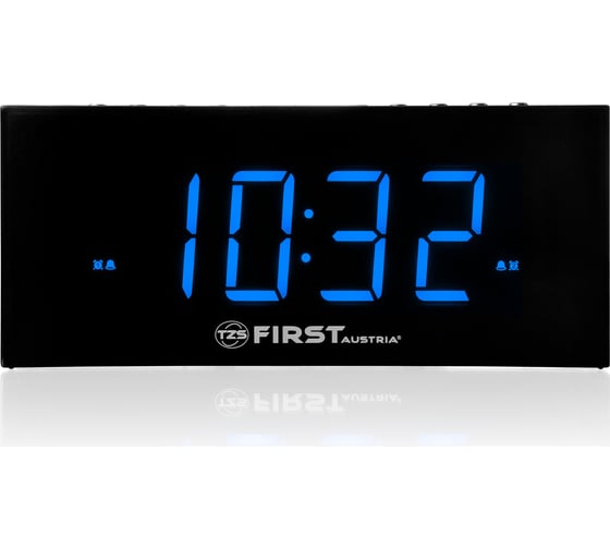 Радиочасы FIRST LCD-дисплей 1.8, синий, тюнер цифровой, FM с памятью FA-2420-4 Black