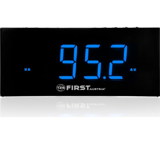Радиочасы FIRST LCD-дисплей 1.8, синий, тюнер цифровой, FM с памятью FA-2420-4 Black