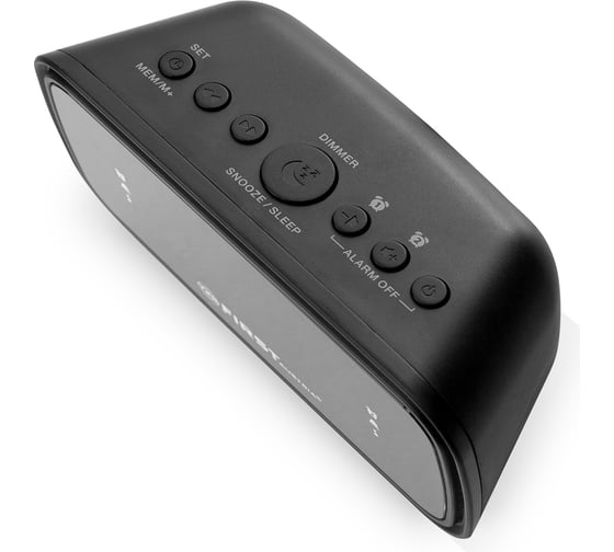 Радиочасы FIRST LCD-дисплей 0.8, красный FA-2406-6-Black