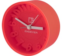 Часы-будильник ENDEVER силиконовый корпус, батарейка 1хАА, розовый RealTime 10