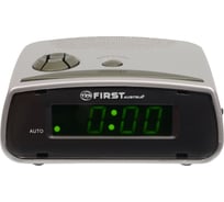 Электронные часы FIRST 0.6 LED зеленый, кварцевый механизм, будильник, сигнал зуммер FA-2410-GR