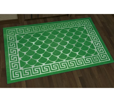Влаговпитывающий коврик Kovroff Чешуйки 40x60 см, зеленый П/04/01/06