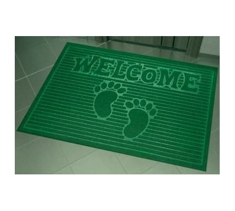 Влаговпитывающий коврик Kovroff Велком 45x75 см, зеленый П/03/18/06