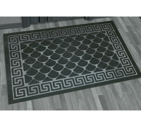 Влаговпитывающий коврик Kovroff Чешуйки 40x60 см, черный П/04/01/01