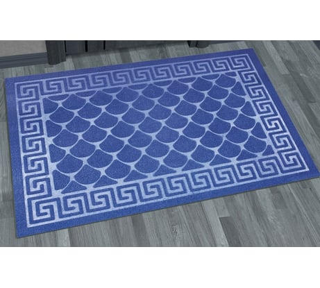 Влаговпитывающий коврик Kovroff Чешуйки 40x60 см, синий П/04/01/04