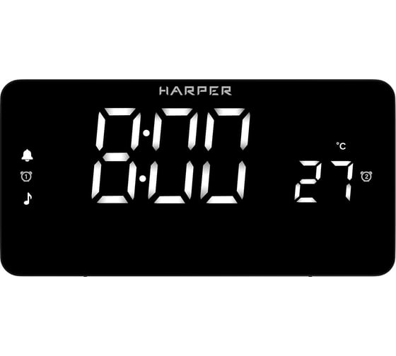 Часы-радио Harper HCLK-5030 black H00003325
