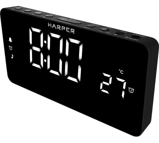 Часы-радио Harper HCLK-5030 black H00003325