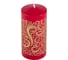 Свеча Волшебная страна Deco Christmas Зимние узоры-1 56х120 см, золото на бордовом 008324 1