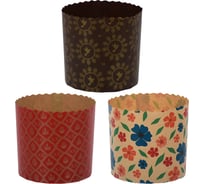 Набор бумажных форм для выпечки куличей MARMITON Пасхальный 0,5 л. 11350