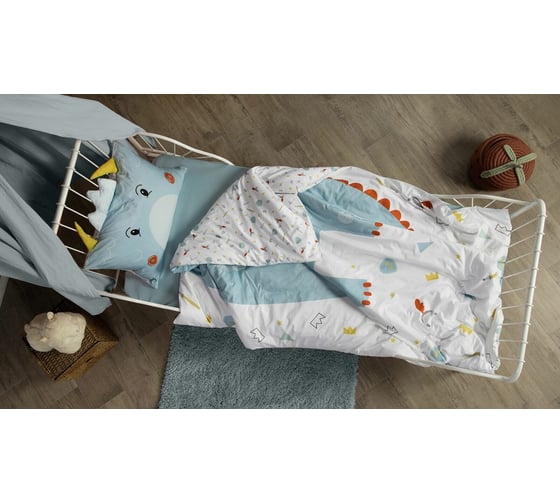 Постельное белье Askona Kids Динозавр, односпальный, 140x205 RETAIL 0ba08f26b919c8b17385ebc142e27ff2