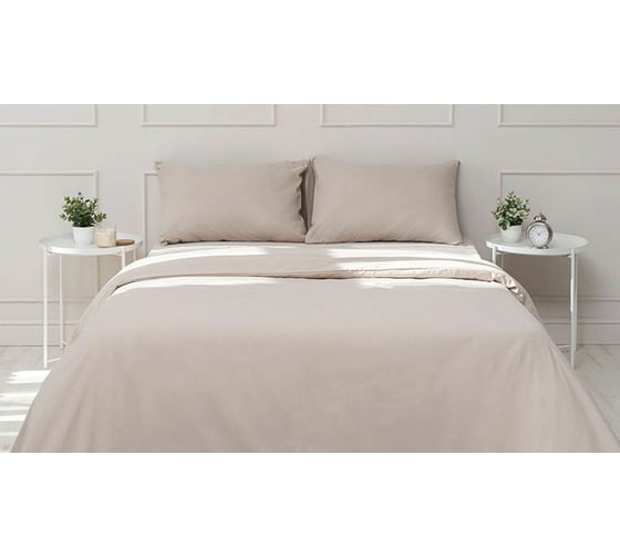 Постельное белье Askona Comfort Cotton, евро, 200x220, льняной RETAIL 1443829