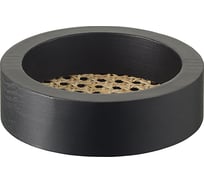 Поднос Bergenson Bjorn Woodnes из дерева и ротанга, круглый, D15 см, черный TL-BB-TRRND-BLK-15