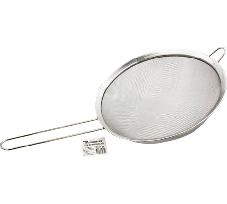 Сито с ободом и ручкой Кошкин Дом 22 см, нержавеющая сталь 50-14-122