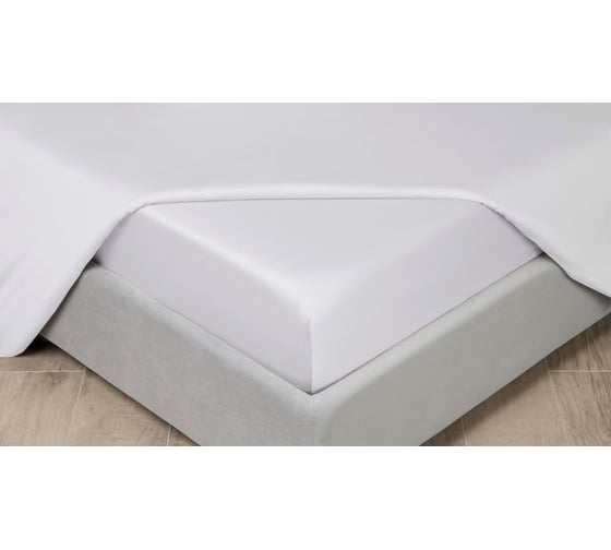 Простыня на резинке Askona Home 090x200, белый снег RETAIL 180af76e6bad4b8904b8eee83f84fbcc