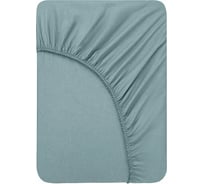 Простыня на резинке Askona Comfort Cotton 090x200, серо-голубой RETAIL 1443853