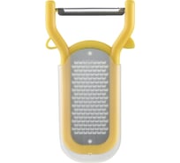 Овощечистка Smart Solutions Vegard с теркой для цедры 2 в 1, 14 см, желтая SS-VP-PP-2-in-1
